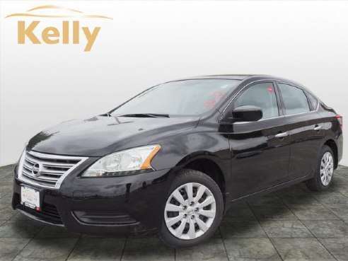 2015 Nissan Sentra 4dr Sdn I4 CVT S Super Black, Beverly, MA