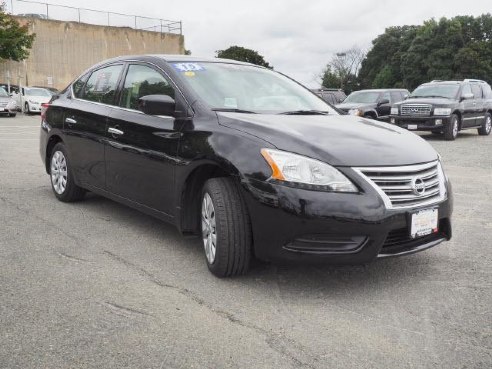 2015 Nissan Sentra 4dr Sdn I4 CVT S Super Black, Beverly, MA