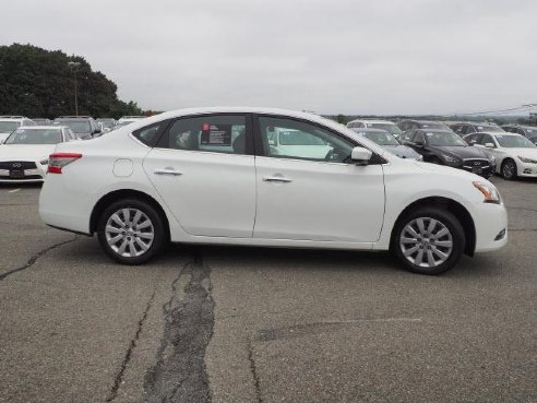 2014 Nissan Sentra 4dr Sdn I4 CVT SV Aspen White, Beverly, MA