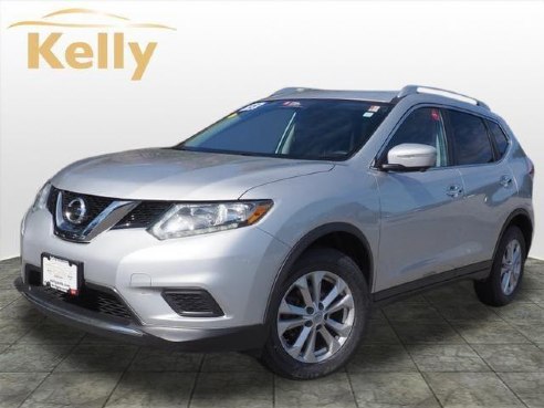 2015 Nissan Rogue AWD 4dr SV Brilliant Silver, Beverly, MA