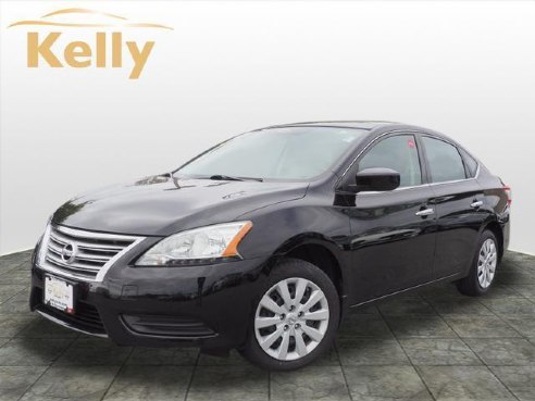 2015 Nissan Sentra 4dr Sdn I4 CVT SV Super Black, Beverly, MA