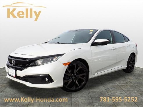 2019 Honda Civic Sport CVT Platinum White Pearl, Lynn, MA