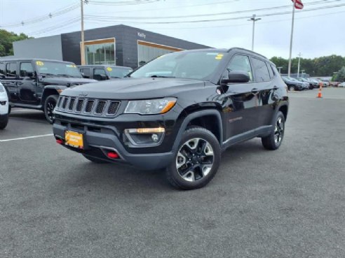 2017 Jeep New Compass Trailhawk Diamond Black Crystal Pearlcoat, Lynnfield, MA